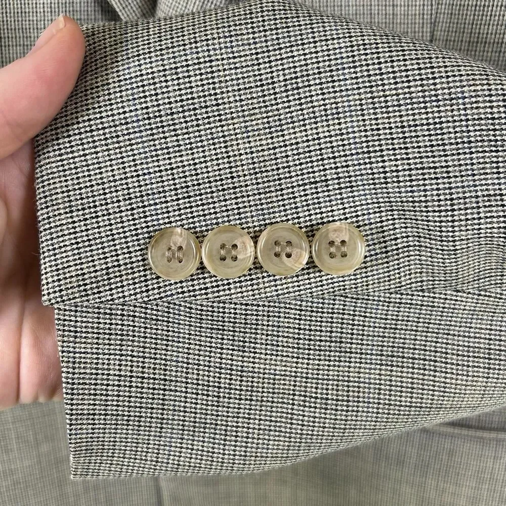 Lauren Ralph Lauren Tan Brown Men’s Silk Wool Stripe Sportcoat Blazer Jacket 38R